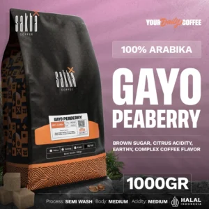 Gayo Peaberry 1kg | 100% Arabica | Specialty Coffee By Sakha Coffee Roastery