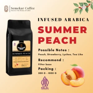 Peach Infused 1kg | 100% Bali Arabica Coffee | Specialty Coffee By Semekar Coffee Roastery