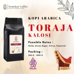 Toraja 1kg | 100% Toraja Arabica Coffee | Specialty Coffee By Semekar Coffee Roastery
